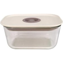 Mi-Ça Home Neoflam Fika Clık Dikdörtgen Saklama Kabı 470ML Bej