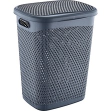 Mi-Ça Home Smartware Katre Kirli Çamaşır Sepeti 55 Lt Antrasit
