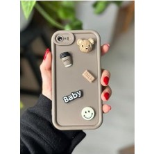 Mi-Ça Home iphone 7 Plus ve 8 Plus ile Uyumlu Çikolata Baby Oyuncak Tasarım Kılıf