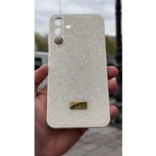 İzel Aksesuar Samsung Galaxy A16  Içi Kadife Taşlı Işıltılı Pırlanta Silikon Kapak Kılıf