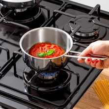 Mi-Ça Home Porsima Paslanmaz Çelik Kaçerola ve Sahan Seti - Yumurta Sahan ve Sos Tavası 14-18 cm