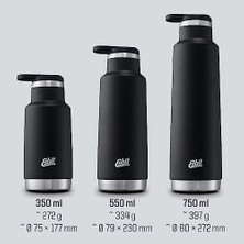 Mi-Ça Home Esbit Pictor Paslanmaz Çelik Izoleli Termos Siyah 0,35L