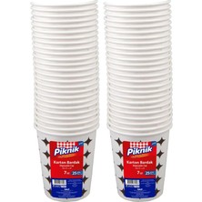 Mi-Ça Home 1976-P Piknik Karton Bardak 7 Oz 25'li 2li Paket