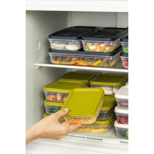 Mi-Ça Home Orret Home 4 Adet Buzdolabı ve Derin Dondurucu Saklama Kabı Seti, Fresh Box, Dolap Düzenleyici ve Buz Dolabı Organizeri, Bpa Içermeyen Pp Plastik,gıdaları Taze Tutma,mutfak Düzenleyici (Gri)