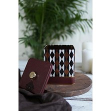 Mi-Ça Home EVLE-ER023-T8 Circus Desenli Kare Metal Saklama Kabı 12X12 cm (Circus)