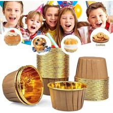 Mi-Ça Home Orret Home 20 Adet Mini Muffin ve Cupcake Kalıbı – Yapışmaz Tek Kullanımlık Kağıt Kek Kalıbı, Isıya Dayanıklı, Renkli ve Pratik Pişirme Kabı, Muffin ve Cupcake Sunumuna Uygun (Kahve)