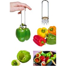 Mi-Ça Home Orret Home Metal Dolmalık Biber Oyacağı: Dayanıklı Paslanmaz Çelik Mutfak Aleti