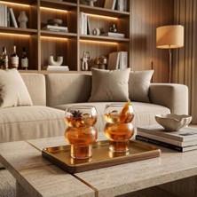 Mi-Ça Home Borosilikat Cam Bardak, 350 ml Geniş Kapasite, Isıya Dayanıklı Yapı, Makinede Yıkanabilir, Ev Ofis Restoran Için Kullanıma Uygun Çift Boğumlu Borosilikat Cam Çay Kahve Espresso Latte Sunum Bardağı