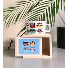 Mi-Ça Home Giftmoda Baykuş Tasarımlı Kutulu Kupa