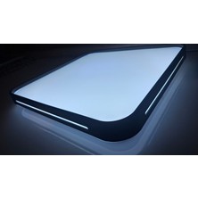 Lenay Sıva Üstü LED Panel 24W Dekoratif Armatür Siyah(Beyaz Işık 6500K) 33X33