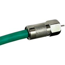 Tayfun Yeşil 64 Tel Cablecable Diğitürk F Konnektörlü Uydu Anten Kablosu 15 Mt.