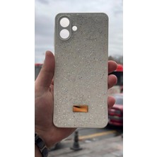 İzel Aksesuar Samsung Galaxy A07  Içi Kadife Taşlı Işıltılı Pırlanta Silikon Kapak Kılıf