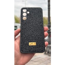 İzel Aksesuar Samsung Galaxy A16  Içi Kadife Taşlı Işıltılı Pırlanta Silikon Kapak Kılıf