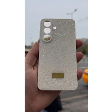 İzel Aksesuar Samsung Galaxy S26  Içi Kadife Taşlı Işıltılı Pırlanta Silikon Kapak Kılıf