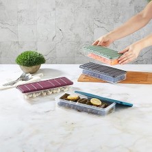 Mi-Ça Home - Nora 4'lü 2.5 Litre Büyük Boy Açık Gri Saklama Kabı