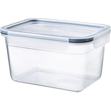 Mi-Ça Home Ikea 2.0 Litre Kapaklı Saklama Kabı Plastik-Kapaklı-Dikdörtgen Saklama Kabı