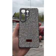 İzel Aksesuar Samsung Galaxy S26 Ultra  Içi Kadife Taşlı Işıltılı Pırlanta Silikon Kapak Kılıf