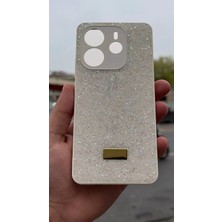 İzel Aksesuar Redmi Note 14 4g Içi Kadife Taşlı Işıltılı Pırlanta Silikon Kapak Kılıf