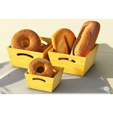 Mi-Ça Home Premium Sofra Serisi Bambu 3'lü Set Ekmeklik