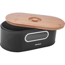 Mi-Ça Home Karaca Stream 2in1 Ekmek Kutusu/kesme Tahtası Black