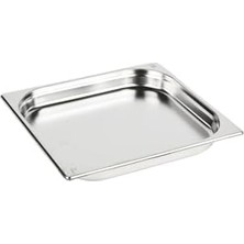 Mi-Ça Home Paslanmaz Çelik Gastronom/gastronorm Küvet Gn 2/3-40 (35,4 x 32,5 x 4 Cm)