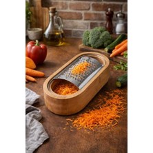 Mi-Ça Home Hazneli Bambu Rende Mini Masa Üstü Rende