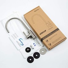 Mi-Ça Home Ispring Ga1-B Tasarım Musluk Masif Pirinçten, Dayanıklı, 16,5 x 27,9 Cm, 400 G, Ab Tarzı, Yüksek Çıkış, Lüks Krom