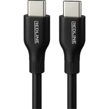 Mi-Ça Home Redlıne Örgülü Hizli Sarj ve Veri Kablosu Type-C'den Type-C'ye, 1.2 Metre