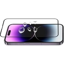 Mi-Ça Home 15 Pro Max Ile Uyumlu Tam Kapatan Tamperli Cam Ekran Koruyucu Rio Glass Ekran Koruma