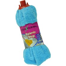 PremiumPort Mavi Balerin Mop Welfost Yedek Başlık 45X60, Temizlik Için Uygun