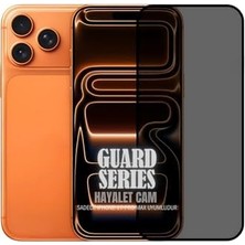 Mi-Ça Home - (Guard Hayalet) 17 Pro Max ile Uyumlu Hayalet Özellikli Tam Kaplayan Temperli Cam Ekran Koruyucu