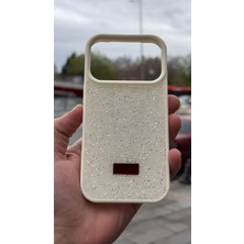 İzel Aksesuar Apple Iphone 17 Pro Içi Kadife Taşlı Işıltılı Pırlanta Silikon Kapak Kılıf