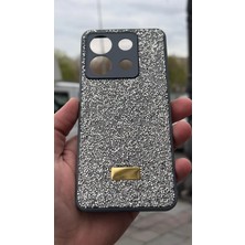 İzel Aksesuar Redmi Note 13 Pro 5g Içi Kadife Taşlı Işıltılı Pırlanta Silikon Kapak Kılıf