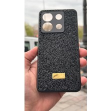 İzel Aksesuar Redmi Note 13 Pro 5g Içi Kadife Taşlı Işıltılı Pırlanta Silikon Kapak Kılıf