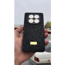 İzel Aksesuar Redmi Note 14 Pro 4g Içi Kadife Taşlı Işıltılı Pırlanta Silikon Kapak Kılıf