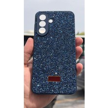 İzel Aksesuar Samsung Galaxy A37 5g  Içi Kadife Taşlı Işıltılı Pırlanta Silikon Kapak Kılıf