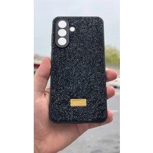 İzel Aksesuar Samsung Galaxy A56 5g  Içi Kadife Taşlı Işıltılı Pırlanta Silikon Kapak Kılıf