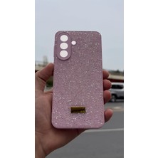 İzel Aksesuar Samsung Galaxy A57 5g  Içi Kadife Taşlı Işıltılı Pırlanta Silikon Kapak Kılıf