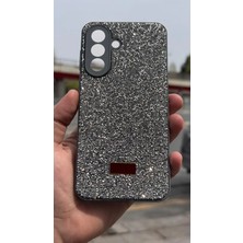 İzel Aksesuar Samsung Galaxy A37 5g  Içi Kadife Taşlı Işıltılı Pırlanta Silikon Kapak Kılıf