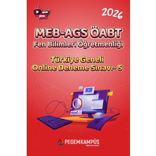 Pegem Kampüs 2026 MEB-AGS ÖABT Fen Bilimleri Öğretmenliği Türkiye Geneli Onlin