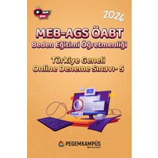 Pegem Kampüs 2026 MEB-AGS ÖABT Beden Eğitimi Öğretmenliği Türkiye Geneli Onlin