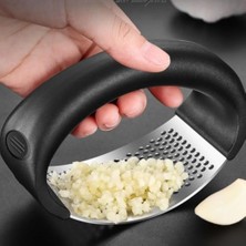 Mi-Ça Home Paslanmaz Çelik Sarımsak Ezici – Ergonomik Saplı Rocker Model, Kolay Temizlenebilir, Dayanıklı ve Pratik Sarımsak Presi