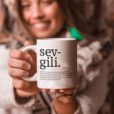 Mi-Ça Home Sevgili Kelime Anlamlı Hediyelik Kupa Bardak