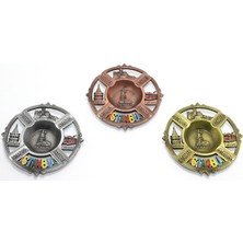 Cm Store Istanbul Temalı Yöresel Metal Küllük Yuvarlak