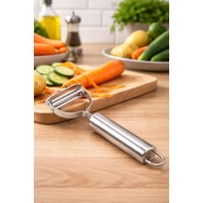 Mi-Ça Home Premium Paslanmaz Çelik Çok Amaçlı Sebze Soyucu, Patates, Havuç, Salatalık ve Meyveler Için Ergonomik Y-Şekilli Bıçaklı Soyacak, Dayanıklı, Keskin,