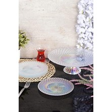 Mi-Ça Home Belinda Cam Tatlı-Kek Takımı 7 Parça-Şeffaf Lüsterli