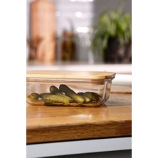 Mi-Ça Home Emsan Naturel 640 ml Borosilikat Saklama Kabı