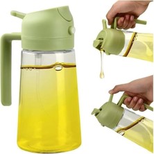 Mi-Ça Home Smartizi 1 Adet Yağdanlık Çift Fonksiyonlu Yağ Püskürtme ve Dökme, Yağ Püskürtme Şişesi, Cam Sprey Yağdanlık