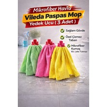 PremiumPort 3’lü Mikrofiber Mop Ucu Seti – Derinlemesine Temizlik Için Mükemmel Seçim