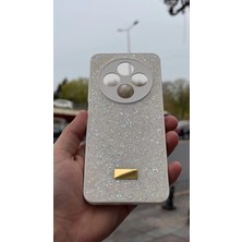 İzel Aksesuar Redmi 14C Içi Kadife Taşlı Işıltılı Pırlanta Silikon Kapak Kılıf